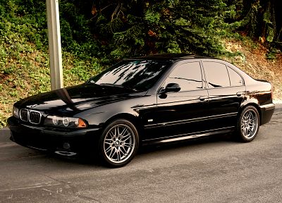 black, cars, vehicles, black cars, BMW 5 Series, BMW E39 - desktop wallpaper