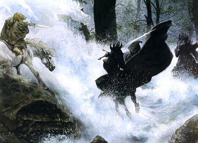 movies, The Lord of the Rings, nazgul, The Fellowship of the Ring, Frodo Baggins - related desktop wallpaper