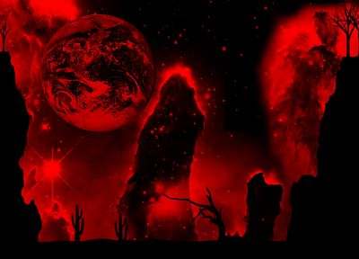red, night, blood, Earth - desktop wallpaper