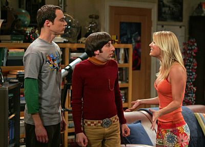 The Big Bang Theory (TV), Kaley Cuoco, Jim Parsons, Sheldon Cooper, Howard Wolowitz - related desktop wallpaper