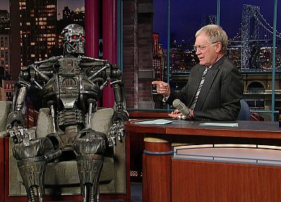Terminator, David Letterman - random desktop wallpaper