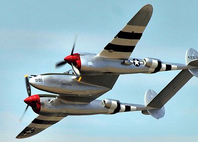 aircraft, P-38 Lightning - random desktop wallpaper