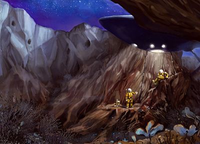 futuristic, planets, fantasy art, science fiction, artwork - random desktop wallpaper