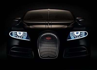 black, Bugatti Veyron, Bugatti - random desktop wallpaper