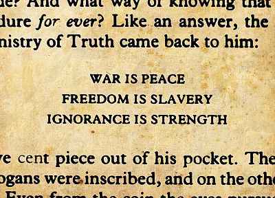 war, freedom, peace, 1984, George Orwell - random desktop wallpaper