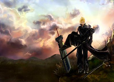 Final Fantasy, Sephiroth, Cloud Strife, Zack Fair, Kadaj, Aerith Gainsborough - random desktop wallpaper