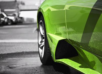 cars, Lamborghini, green cars - desktop wallpaper