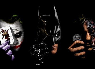 Batman, black, The Joker, Two-Face, The Dark Knight, Harvey Dent - desktop wallpaper