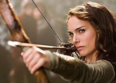women, movies, Natalie Portman, Your Highness, bow (weapon) - random desktop wallpaper