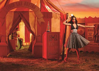 women, dress, models, Natalia Oreiro, circus - random desktop wallpaper