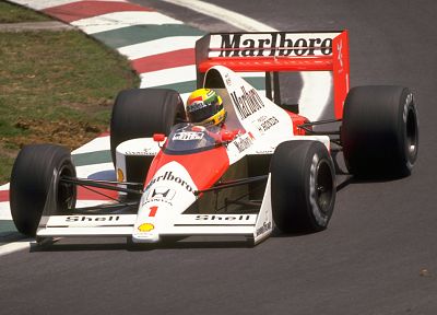 cars, Formula One, vehicles, Ayrton Senna, McLaren, Marlboro, 1989 - desktop wallpaper