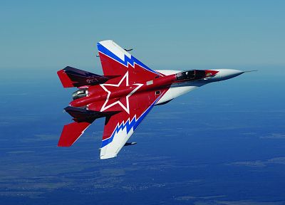 MIG-29 Fulcrum, aerobatics, aerobatic teams, Strizhi aerobatic team, fighter jets, Russians - duplicate desktop wallpaper