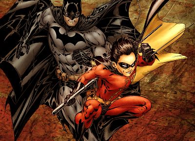 Batman, Robin - duplicate desktop wallpaper