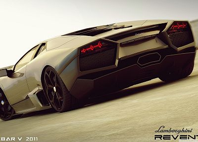 cars, vehicles, Lamborghini Reventon, 3D - desktop wallpaper