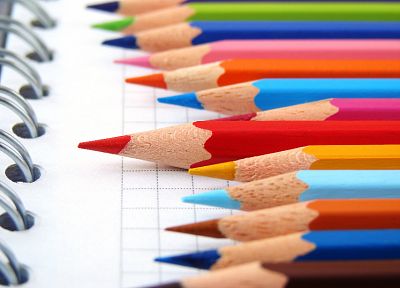 crayons, pencils - desktop wallpaper