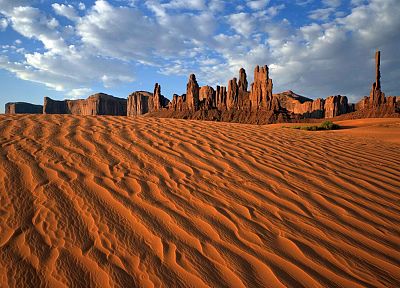 sand, tribal, Arizona, Utah, Monument Valley, parks, pole, rock formations - related desktop wallpaper