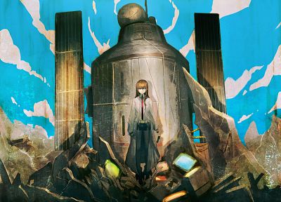 ruins, anime, Steins;Gate, Makise Kurisu, anime girls - related desktop wallpaper