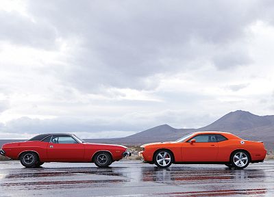 cars, muscle cars, Dodge, Challenger SRT - random desktop wallpaper
