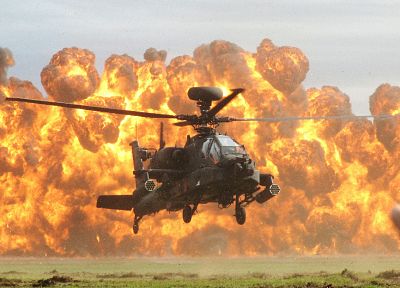 helicopters, explosions, vehicles - random desktop wallpaper