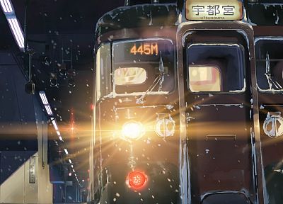trains, Makoto Shinkai, 5 Centimeters Per Second - random desktop wallpaper