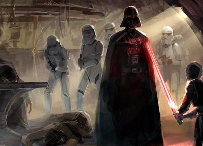 Star Wars, lightsabers, Darth Vader, Sith, dark side, concept art, artwork - random desktop wallpaper
