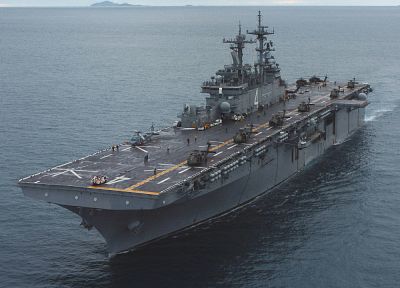 military, US Navy, ships, boats, vehicles, aircraft carriers, USS BOXER, LHD-4 - duplicate desktop wallpaper