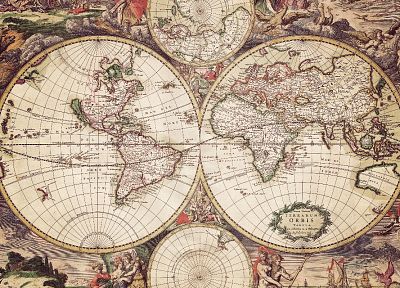 maps, world map, old map, cartography - duplicate desktop wallpaper