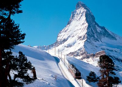 mountains, snow, snow landscapes, Matterhorn - desktop wallpaper