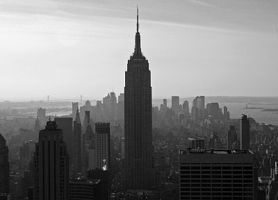 cityscapes, buildings, New York City, skyscrapers, Empire State Building - duplicate desktop wallpaper