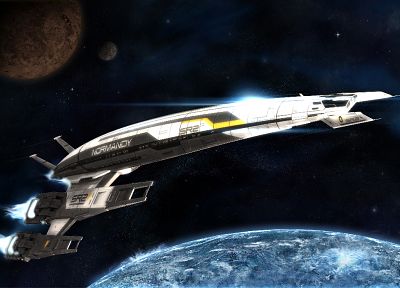 spaceships, Mass Effect 2, vehicles, Mass Effect Normandy - desktop wallpaper