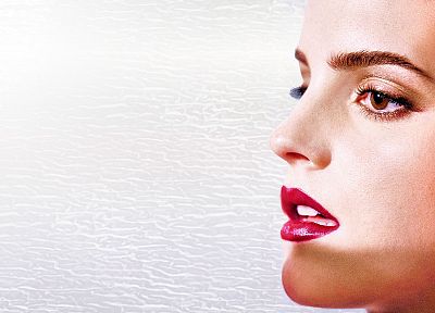 brunettes, women, Emma Watson, actress, lips, celebrity, brown eyes, profile - desktop wallpaper