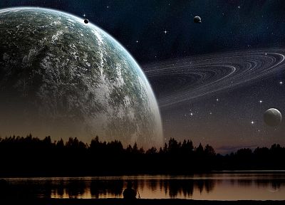 outer space, planets, the universe, journey - desktop wallpaper