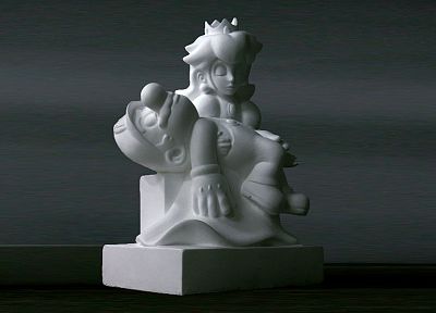 video games, Mario, Princess Peach, figurines - duplicate desktop wallpaper