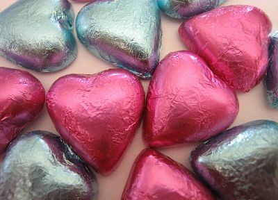 chocolate, hearts - related desktop wallpaper