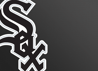 black, Chicago, sports, baseball, MLB, logos, Chicago White Sox - random desktop wallpaper