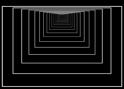 geometry, recursive, monochrome - random desktop wallpaper
