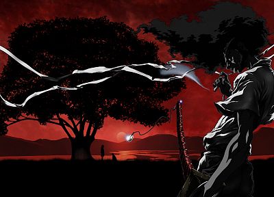 Jigoku Shoujo, Afro Samurai - random desktop wallpaper