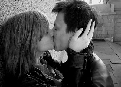 love, kissing, couple, lovers - related desktop wallpaper