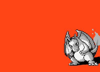 Pokemon, Charizard, simple background - desktop wallpaper