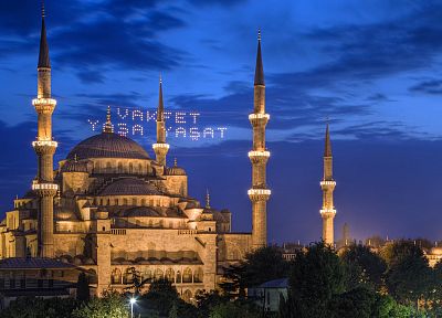 Turkey, Istanbul, sultan, Blue Mosque - desktop wallpaper