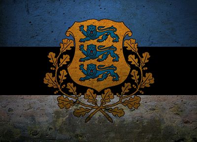 grunge, flags, Estonia - desktop wallpaper