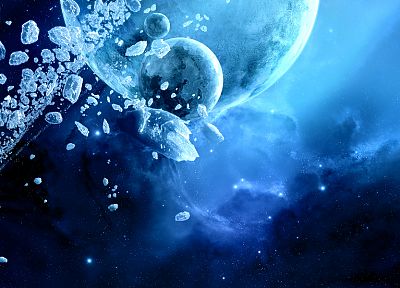 ice, outer space, JoeJesus, Josef Barton - random desktop wallpaper