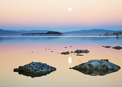nature, rocks, California, lakes, Mono Lake - random desktop wallpaper