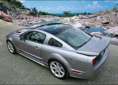 muscle cars, Saleen, scenic, rooftops, 2006 - random desktop wallpaper