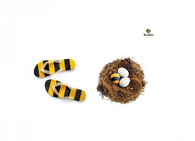 eggs, bees - desktop wallpaper