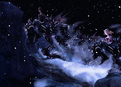 video games, snowflakes, Final Fantasy VI - random desktop wallpaper