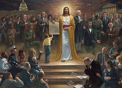 USA, Jesus Christ, John F. Kennedy, Benjamin Franklin, Lincoln, Washington, Jesus, McNaughton - related desktop wallpaper