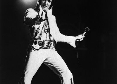 Elvis Presley, monochrome, 20th Century - related desktop wallpaper