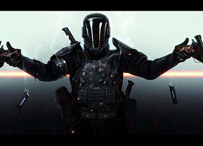 helmet, weapons, armor, LMS, Danny Luvisi - desktop wallpaper