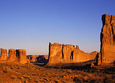 nature, Sun, canyon, Arches National Park, multiscreen - related desktop wallpaper